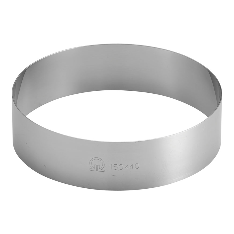 SA18-0ケーキリング φ150×H40mm 1個(ご注文単位1個)【直送品】