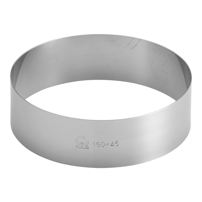 SA18-0ケーキリング φ150×H45mm 1個（ご注文単位1個）【直送品】