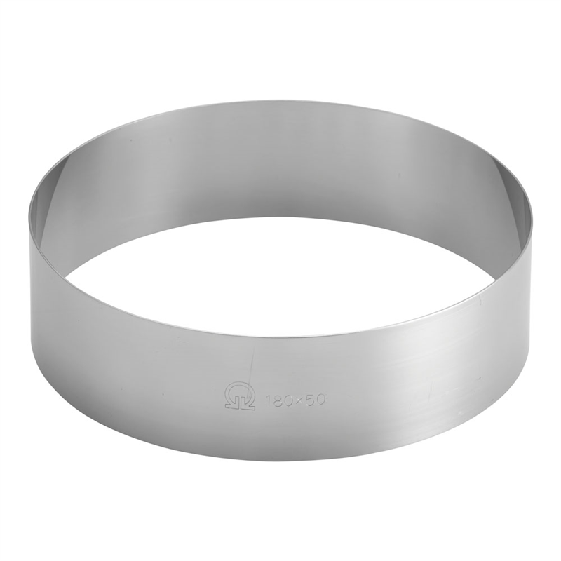 SA18-0ケーキリング φ180×H50mm 1個（ご注文単位1個）【直送品】