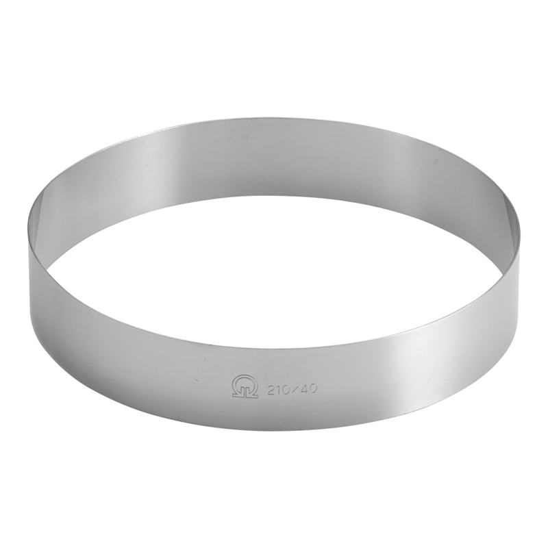 SA18-0ケーキリング φ210×H40mm 1個（ご注文単位1個）【直送品】