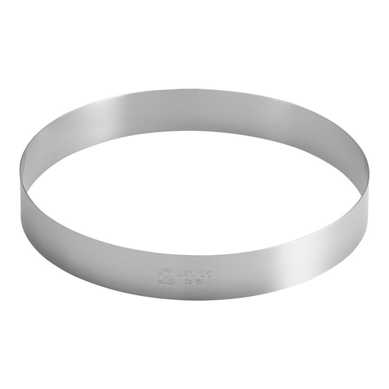 SA18-0ケーキリング φ240×H35mm 1個（ご注文単位1個）【直送品】