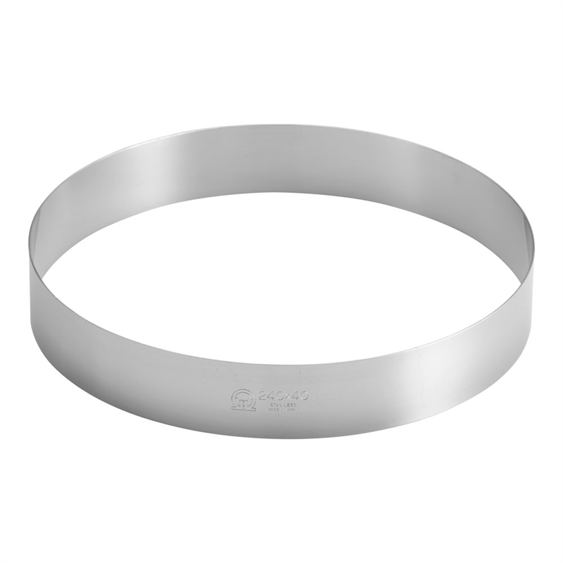SA18-0ケーキリング φ240×H40mm 1個（ご注文単位1個）【直送品】
