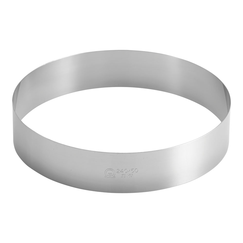 SA18-0ケーキリング φ240×H50mm 1個（ご注文単位1個）【直送品】