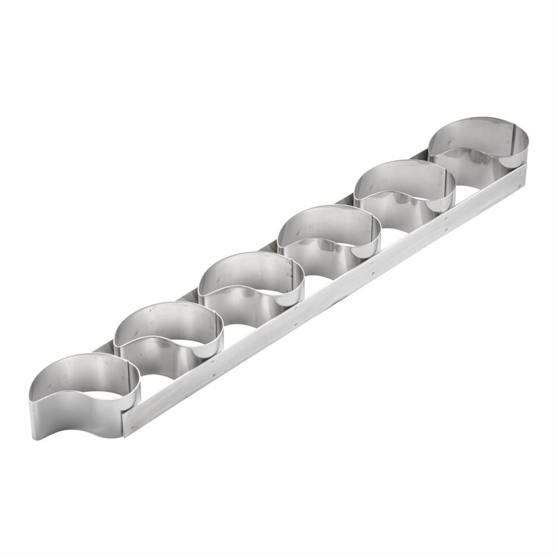 18-10ケーキリング　コンマ型 6連　3101-99 1個（ご注文単位1個）【直送品】