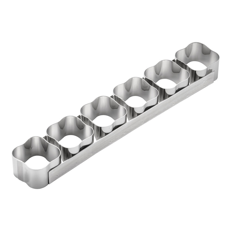 18-10ケーキリング　波正方型 6連　3148-99 1個（ご注文単位1個）【直送品】