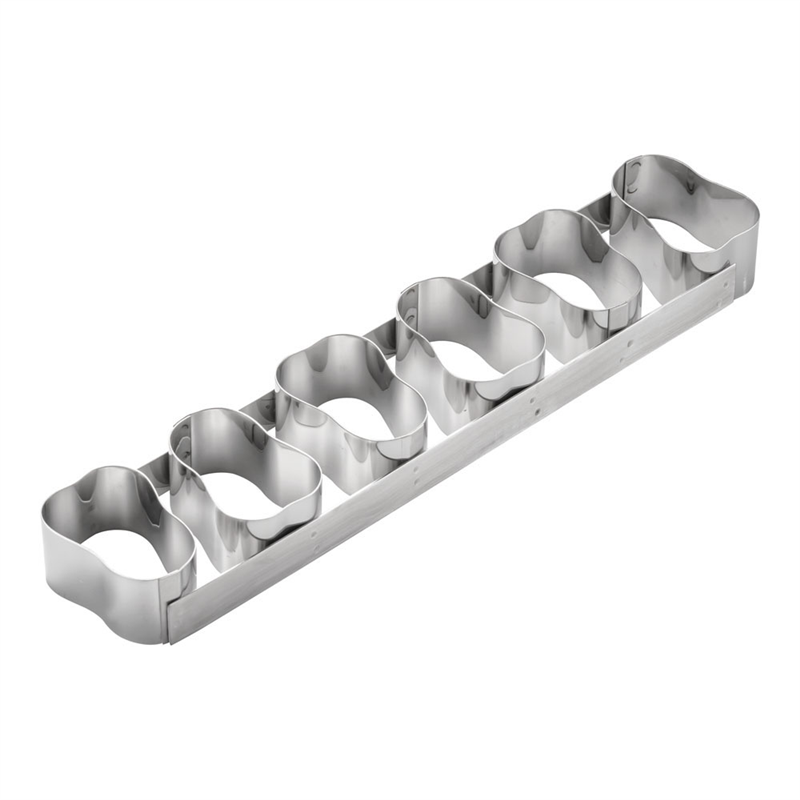 18-10ケーキリング　洋なし型 6連　3158-99 1個（ご注文単位1個）【直送品】