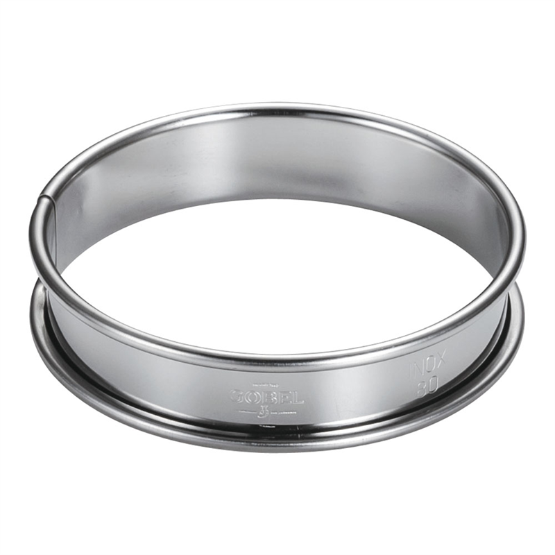 ゴーベル 18-10タルトリング 824920 φ80mm 1個(ご注文単位1個)【直送品】