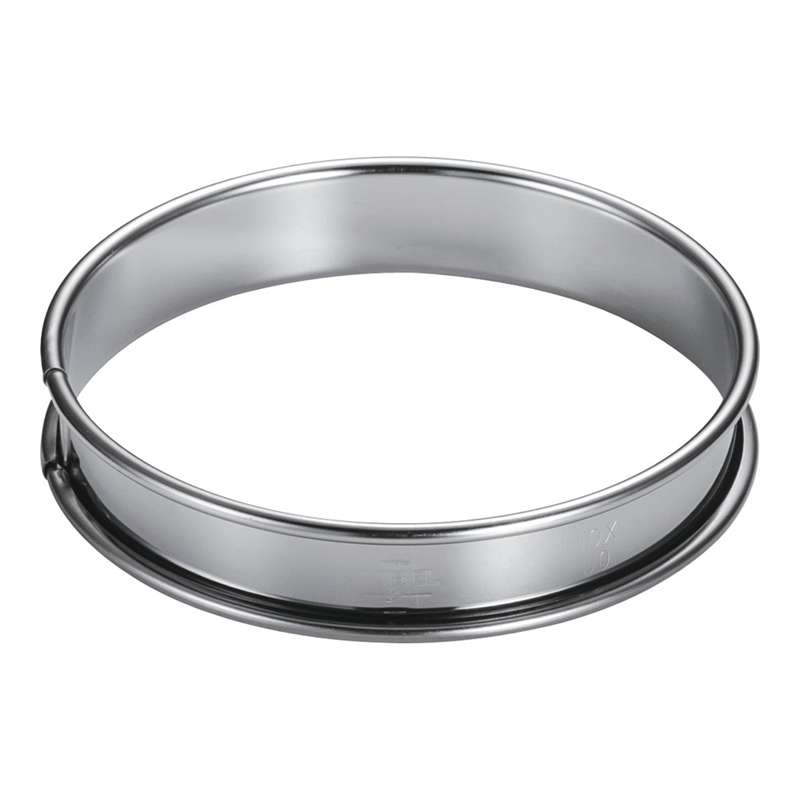 ゴーベル 18-10タルトリング 824940 φ100mm 1個(ご注文単位1個)【直送品】