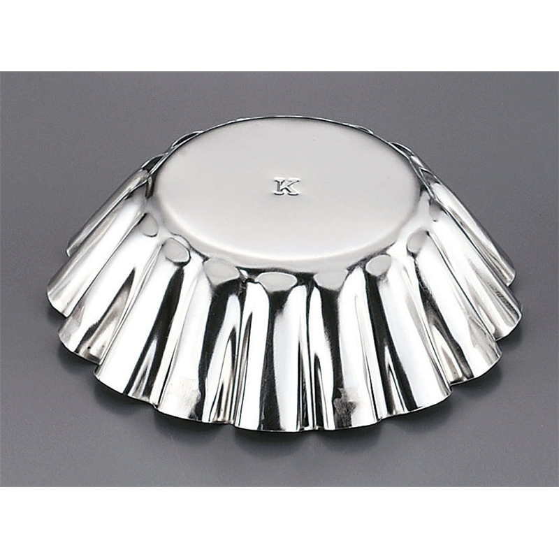 ブリキ ケーキ型〈中〉 K 1個(ご注文単位1個)【直送品】