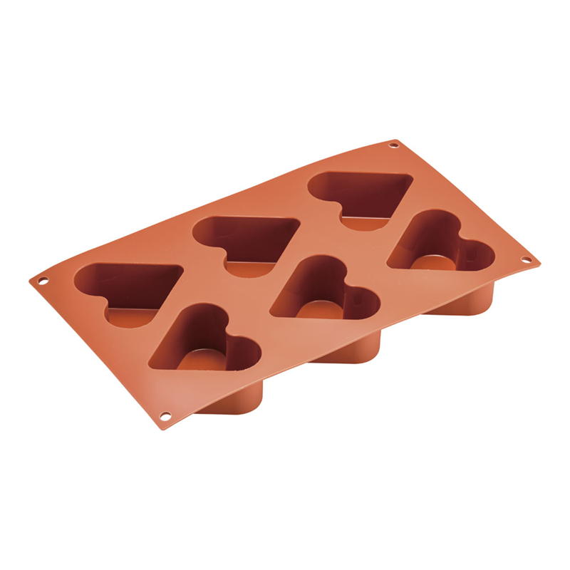 マルテラート　フレキシブルモルド SF036　65ハート　6ヶ取 1袋（ご注文単位1袋）【直送品】