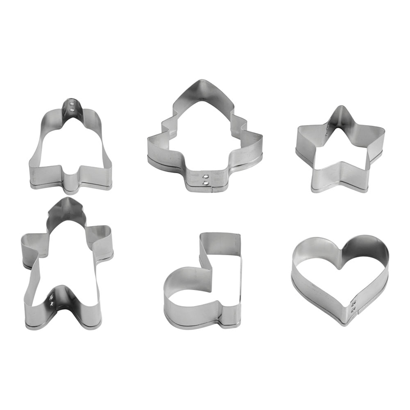 ブリキ　クリスマスクッキー抜型（6ヶ入）  1箱（ご注文単位1箱）【直送品】