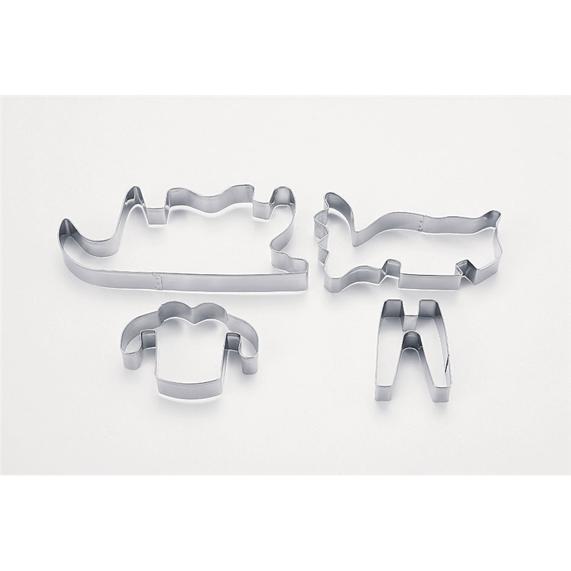 18-8クッキー抜型トナカイ＆スレイ №1952 1箱（ご注文単位1箱）【直送品】