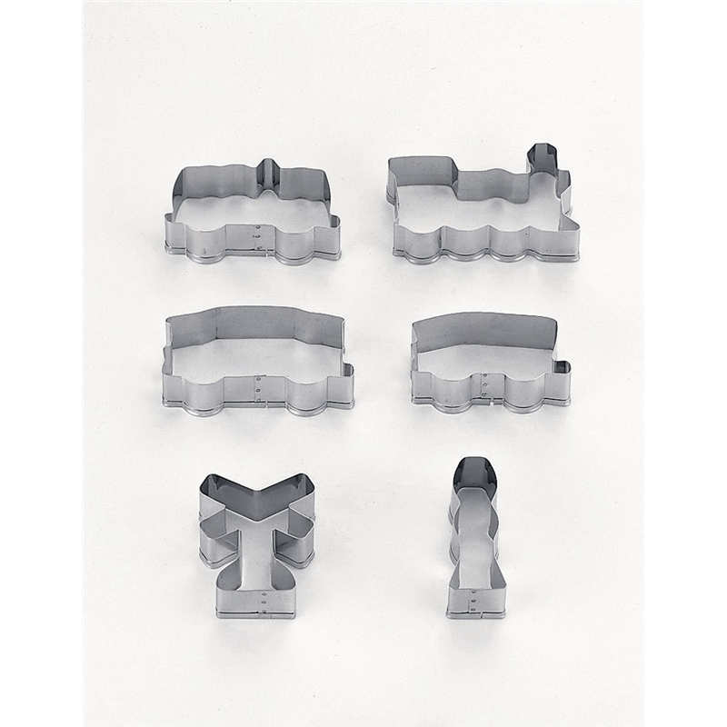 18-8クッキー抜型　連結汽車ポッポ №2001 1箱（ご注文単位1箱）【直送品】