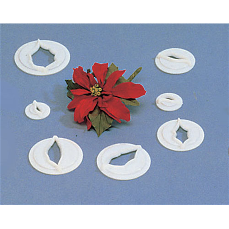 ポインセチア抜型　7pcsセット 86177 1個（ご注文単位1個）【直送品】