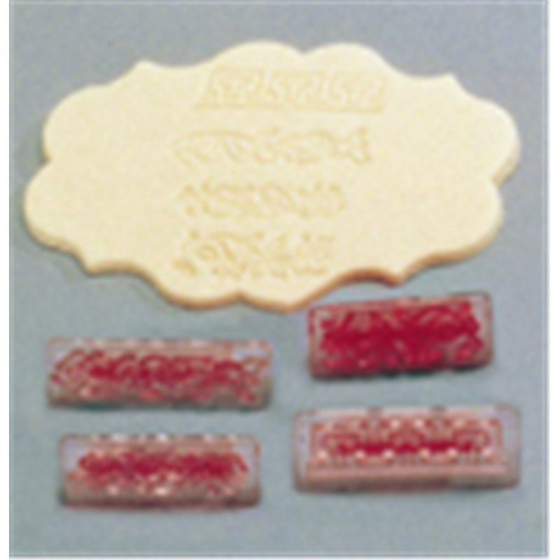 スクロールエンボス押型　A 4pcsセット　CDE281 1袋（ご注文単位1袋）【直送品】