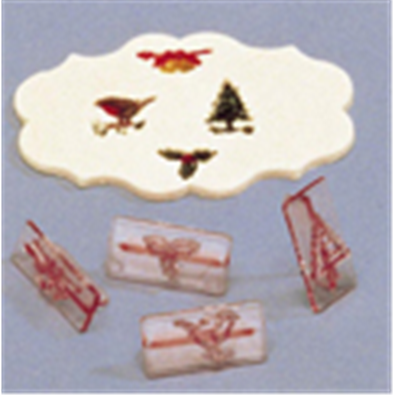 クリスマスエンボス押型4pcsセット CDE283 1個（ご注文単位1個）【直送品】