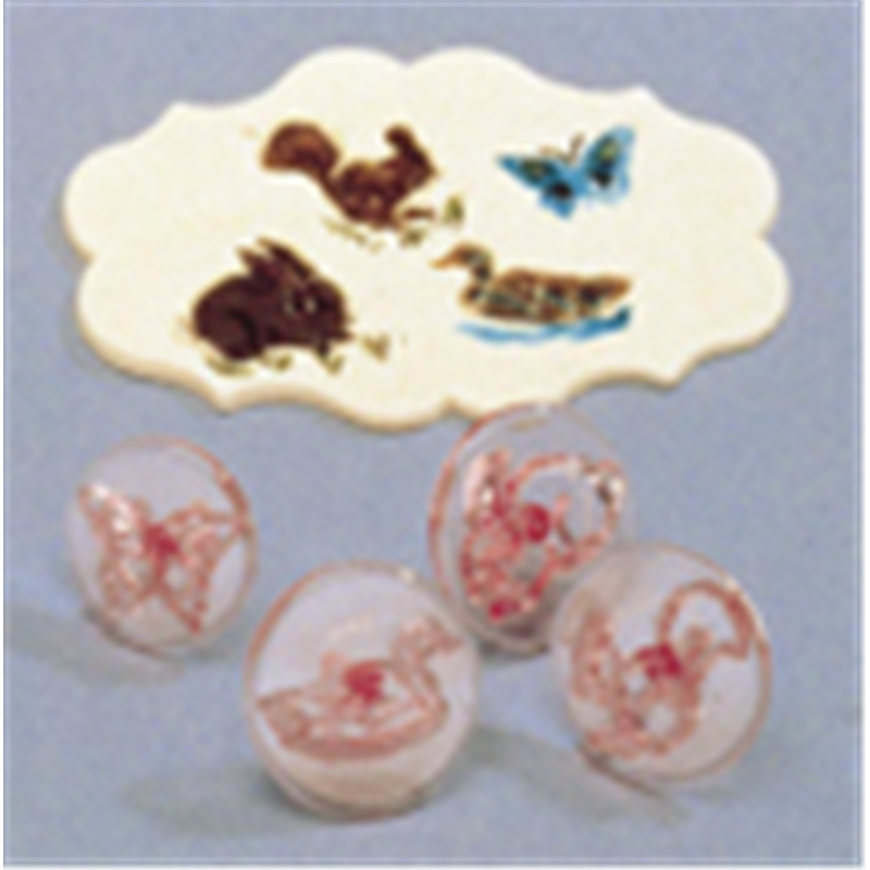 動物エンボス押型　　4pcsセット CDE284 1個（ご注文単位1個）【直送品】