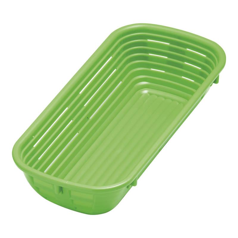 サーモ　醗酵カゴ長角型（ポリプロピレン） 48759　グリーン 1袋（ご注文単位1袋）【直送品】