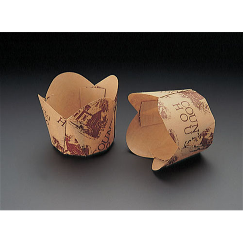 チューリップカップ茶 M-305（100枚入） 1袋（ご注文単位1袋）【直送品】