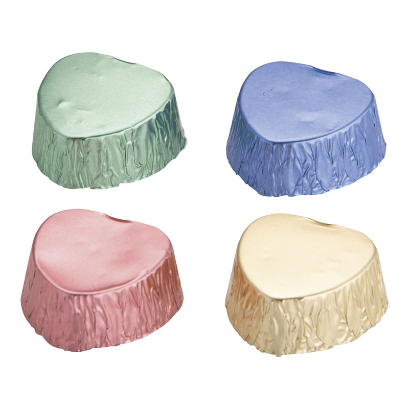 アルミ箔チョコハート(カラー) 小 DL-6183 (12枚入) 1個(ご注文単位1個)【直送品】