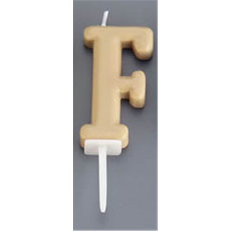 アルファベットキャンドル　パステル F 1個（ご注文単位1個）【直送品】