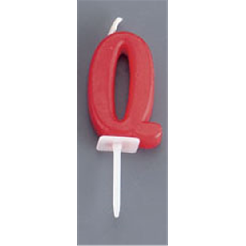 アルファベットキャンドル　パステル Q 1個（ご注文単位1個）【直送品】