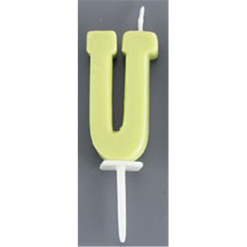 アルファベットキャンドル パステル U 1個(ご注文単位1個)【直送品】