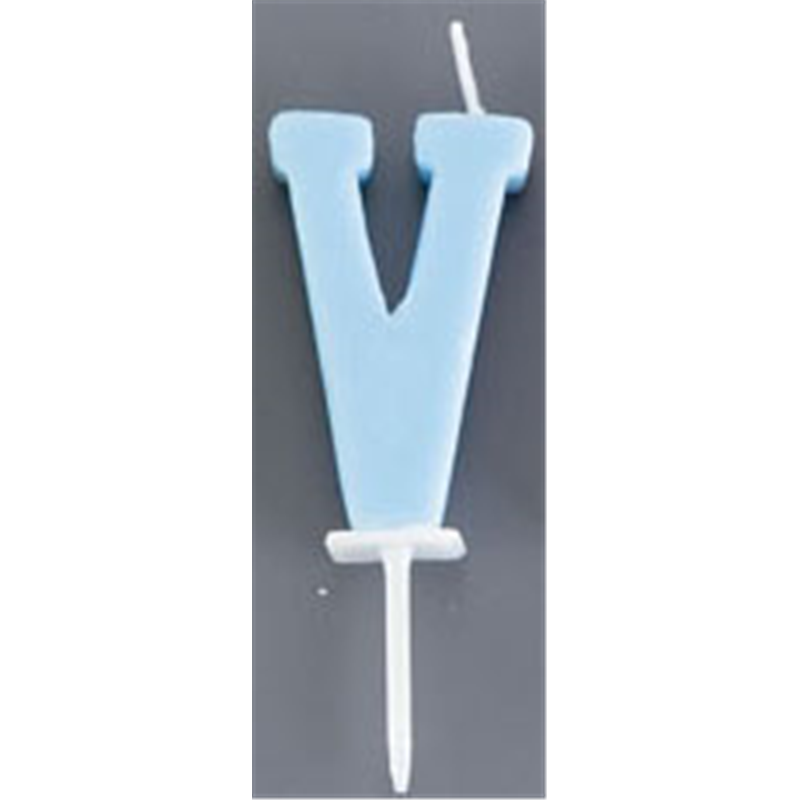アルファベットキャンドル　パステル V 1個（ご注文単位1個）【直送品】