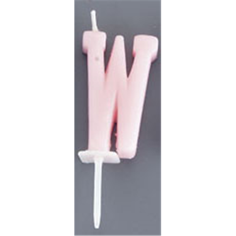 アルファベットキャンドル パステル W 1個(ご注文単位1個)【直送品】