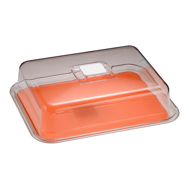 クリア ラブリーハット 角ケーキ 特大 オレンジ 1箱(ご注文単位1箱)【直送品】