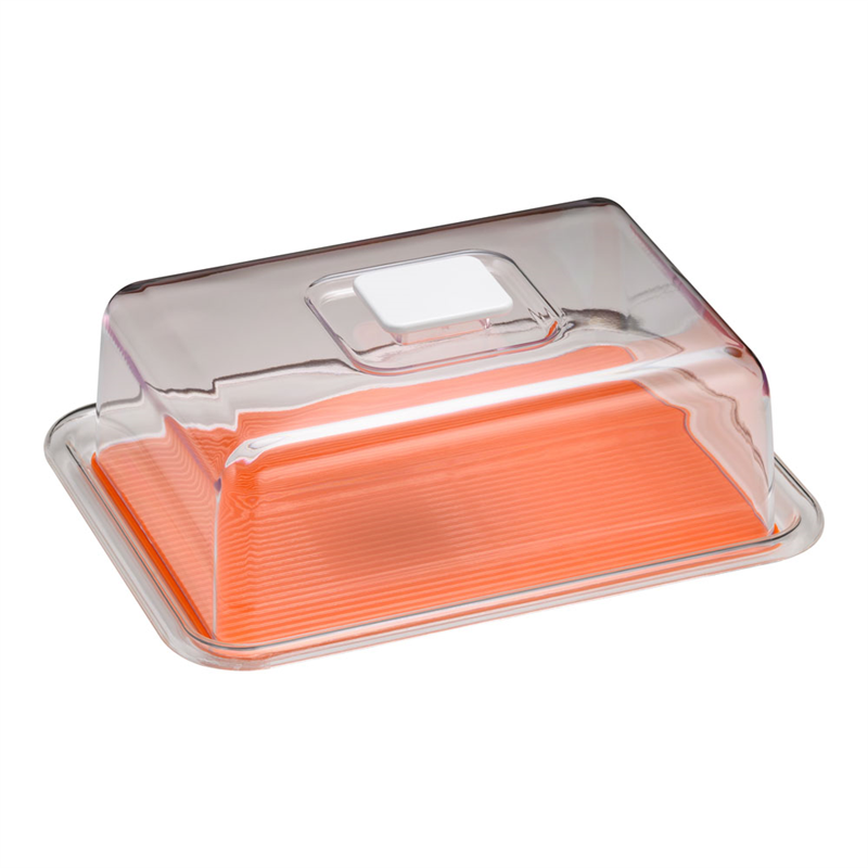 クリア ラブリーハット 角ケーキ 中 オレンジ 1箱(ご注文単位1箱)【直送品】