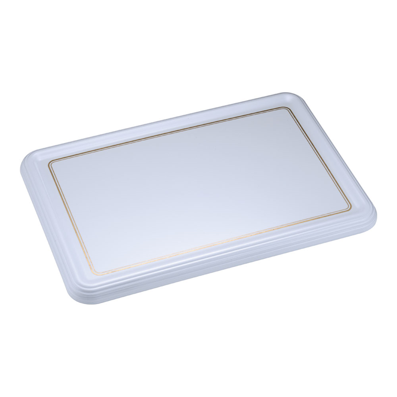 陶器風メラミン製ケーキトレー角型 CT-2639-WS 1個（ご注文単位1個）【直送品】