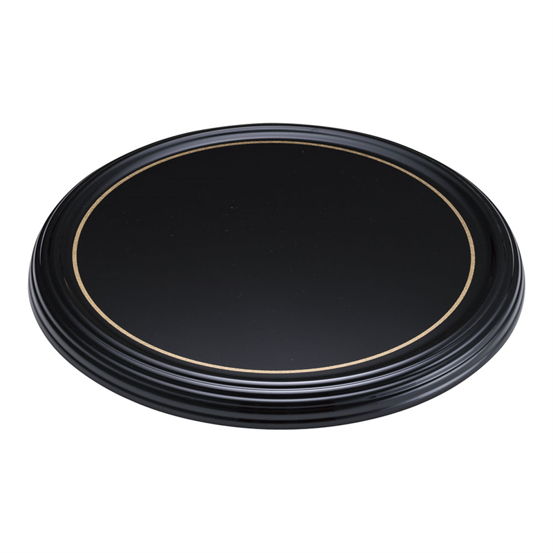 陶器風メラミン製　ケーキトレー丸型 CT-2300-KS（金線入） 1個（ご注文単位1個）【直送品】