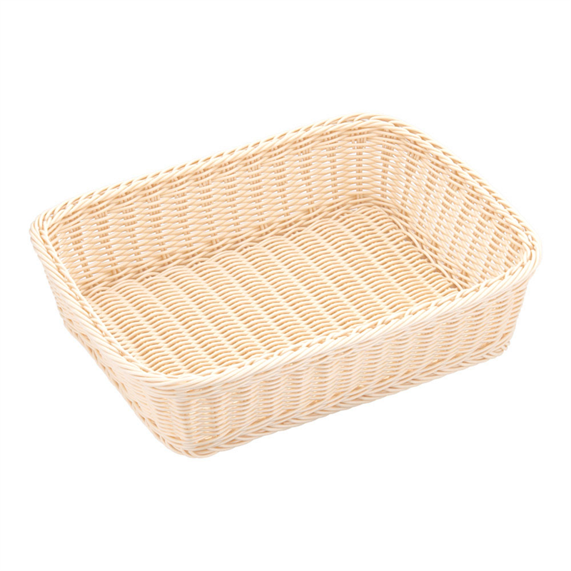 樹脂バスケット　角長　91-003A 40cm深型　白 1個（ご注文単位1個）【直送品】