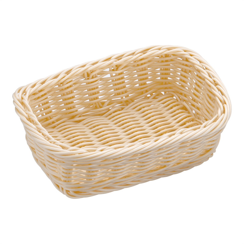 樹脂バスケット　角型　白 91-073A 1個（ご注文単位1個）【直送品】