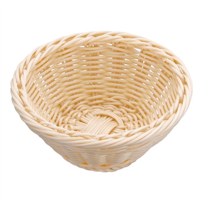 樹脂バスケット　丸型　白 91-078A 1個（ご注文単位1個）【直送品】