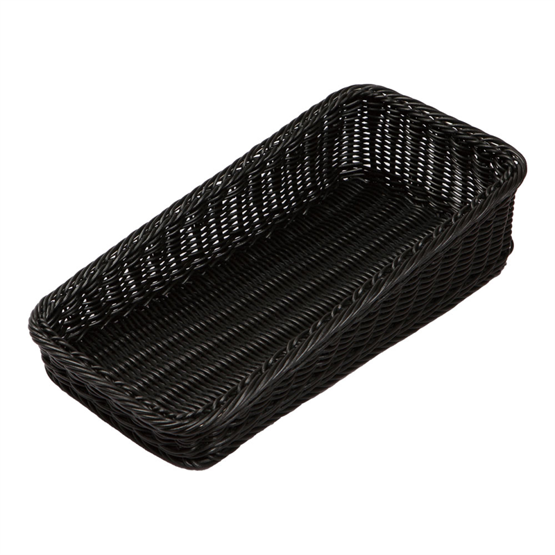 PPベーカリーバスケット　斜め　20型 ブラックBB-K4020-BK 1袋（ご注文単位1袋）【直送品】