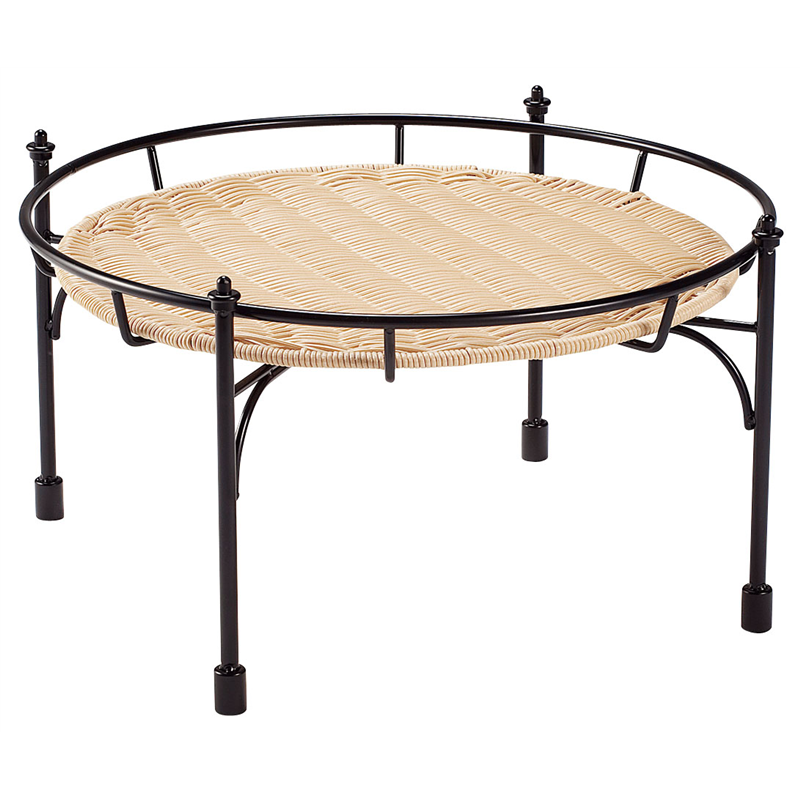 プリート　積み重ねスタンド丸　ナチュラル 高　DS514-25-NA 1個（ご注文単位1個）【直送品】