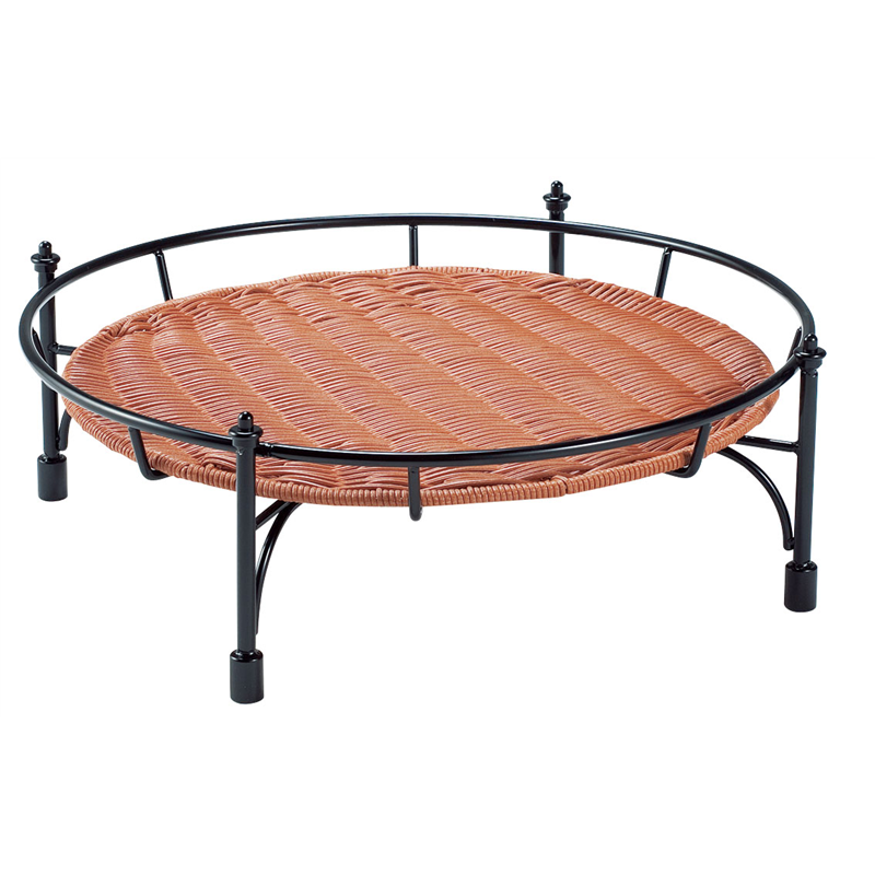 プリート　積み重ねスタンド丸　ブラウン 低　DS514-16-BR 1個（ご注文単位1個）【直送品】