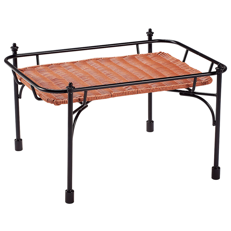 プリート　積み重ねスタンド角　ブラウン 高　DS515-25-BR 1個（ご注文単位1個）【直送品】