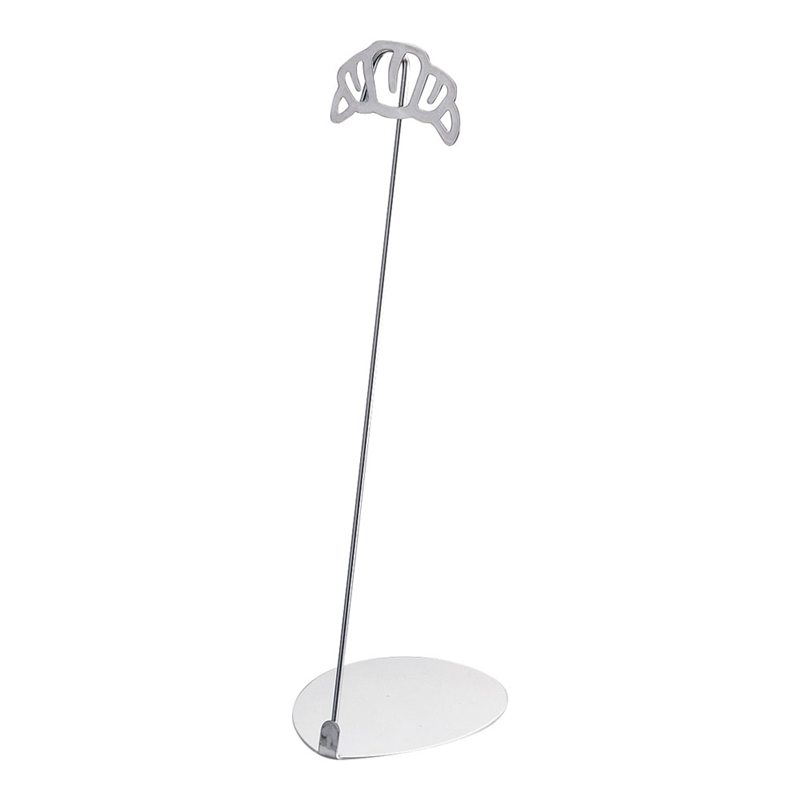 パン屋さんのPOPスタンド　クロワッサン 20cm　シルバー 1袋（ご注文単位1袋）【直送品】