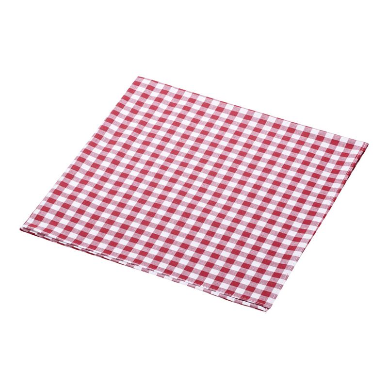ギンガムナフキン　№52200 レッド 1袋（ご注文単位1袋）【直送品】