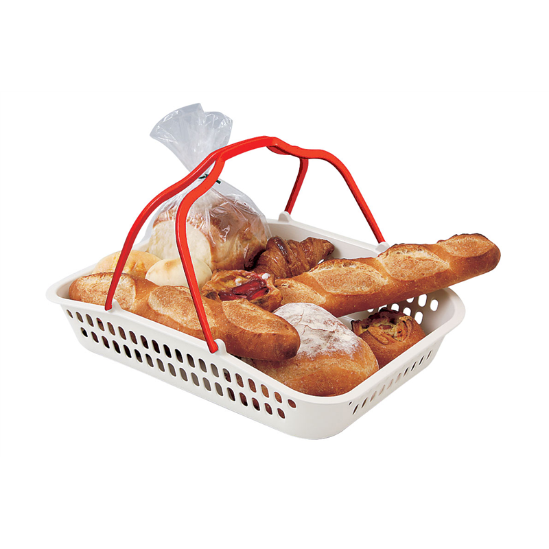 セルフバスケット中深型YK-1000-V レッド 1個（ご注文単位1個）【直送品】