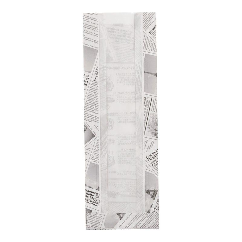 フランスパン袋　ヨーロピアンフェネット白 （100枚入）特小　№168 1袋（ご注文単位1袋）【直送品】