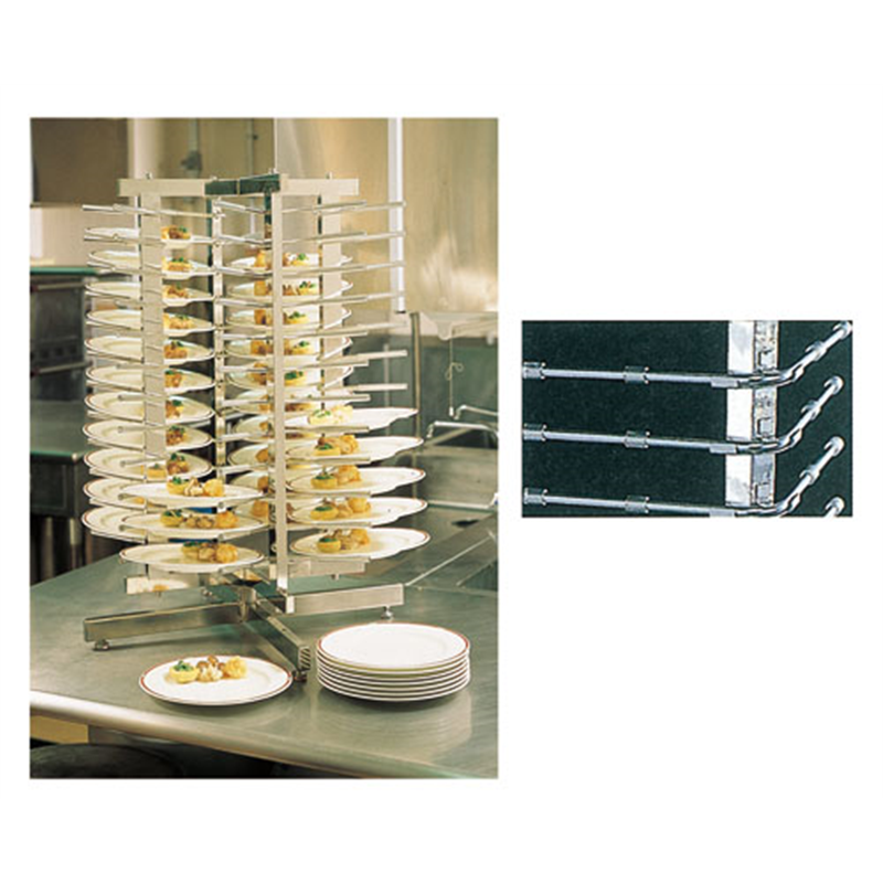 SA18-8回転式ディッシュ・スタック 48　ユニバーサル 1個（ご注文単位1個）【直送品】