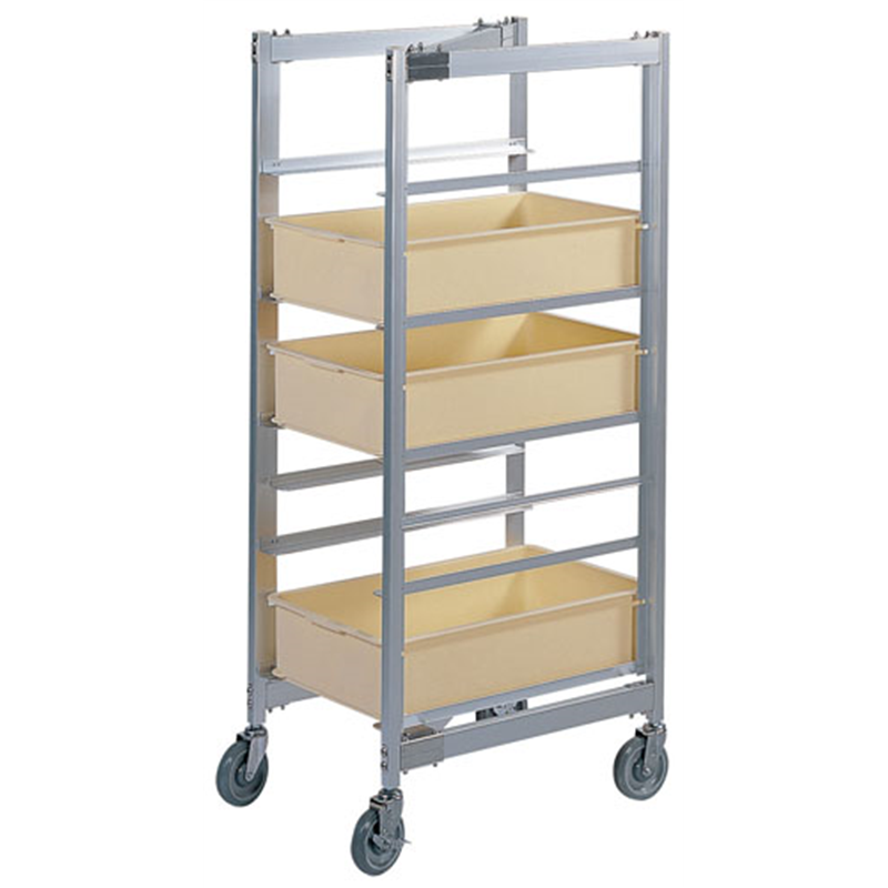 SAアルミ製　Z型コンテナーラックカート 9段 1袋（ご注文単位1袋）【直送品】