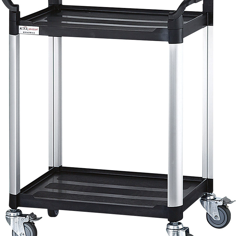 アイガーワゴン 2段　707E　《黒》 1箱（ご注文単位1箱）【直送品】