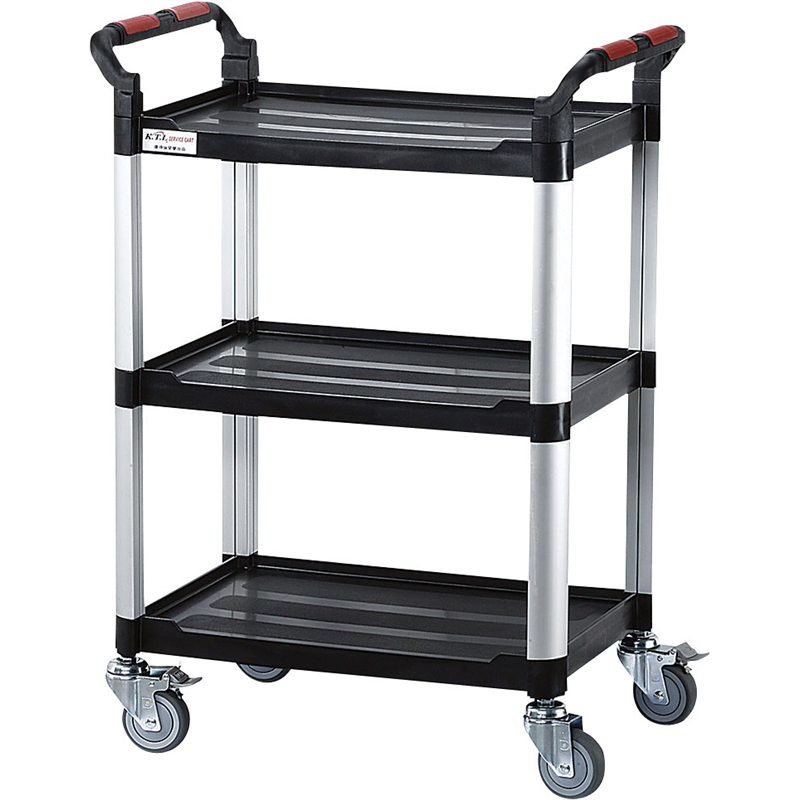 アイガーワゴン 3段　707F　《黒》 1箱（ご注文単位1箱）【直送品】