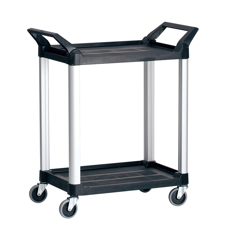 トラスト Hi5ユーティリティーカート S2段 4010 グレー 1箱(ご注文単位1箱)【直送品】