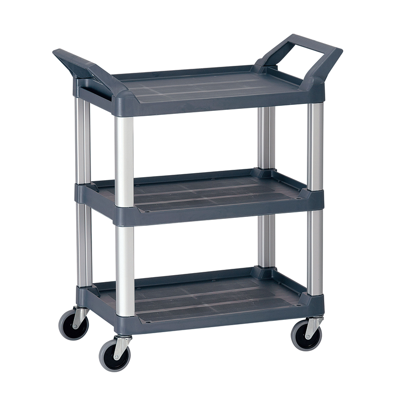 トラスト Hi5ユーティリティーカート S3段 4011 グレー 1箱(ご注文単位1箱)【直送品】
